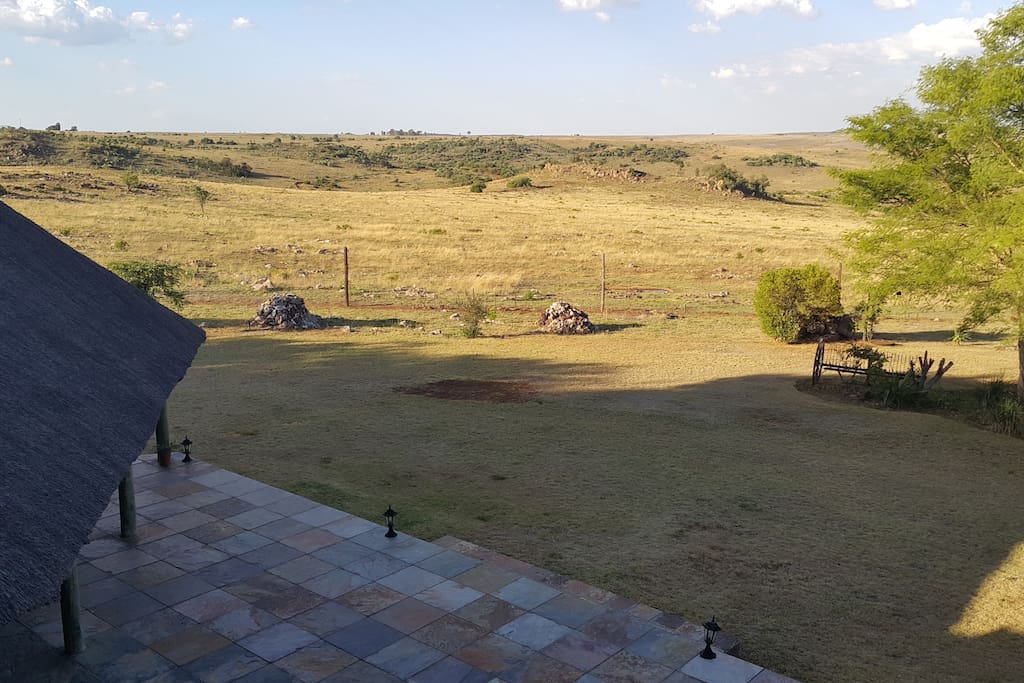 Stunning views over the bushveld.