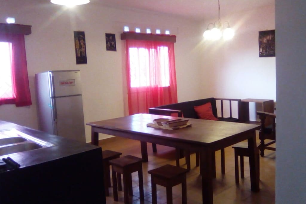 Shared kitchen, dinning room