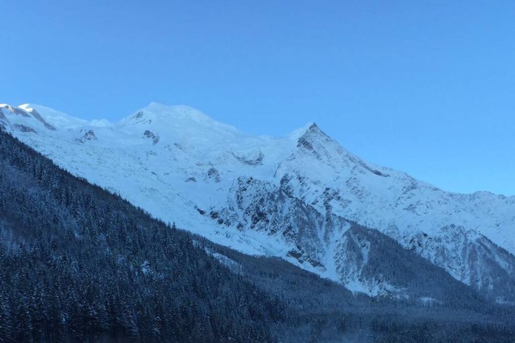 Mont-Blanc seen from the apartment