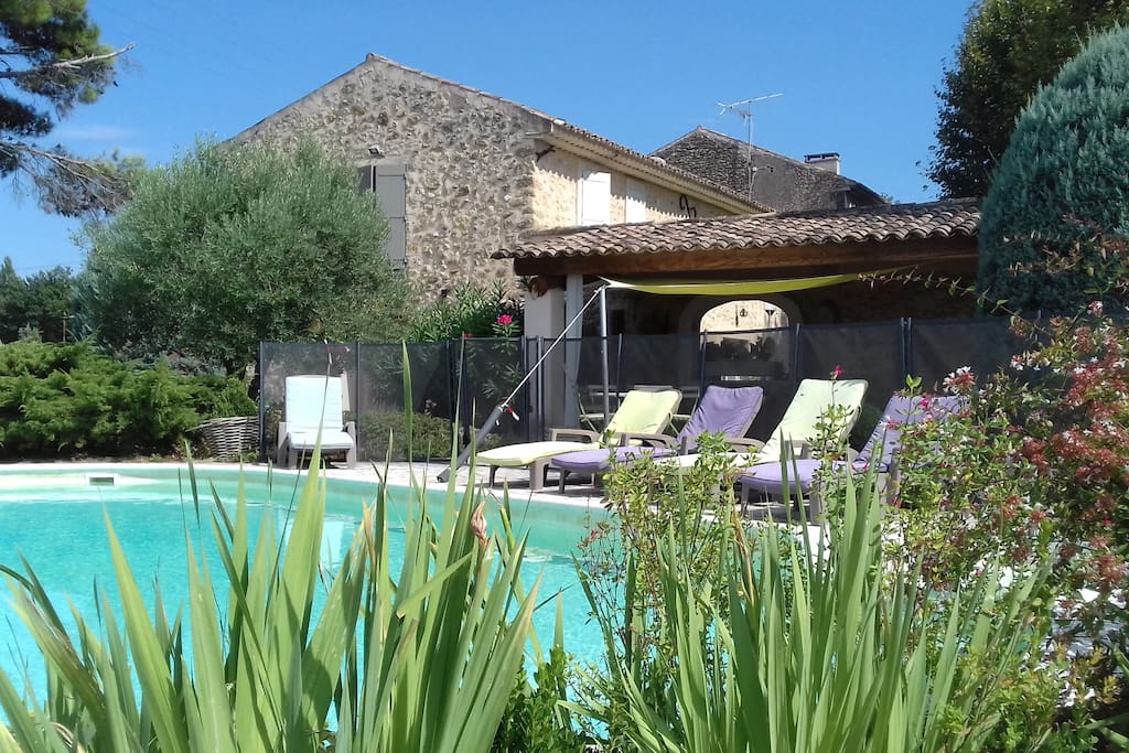 Vue du gîte depuis le jardin