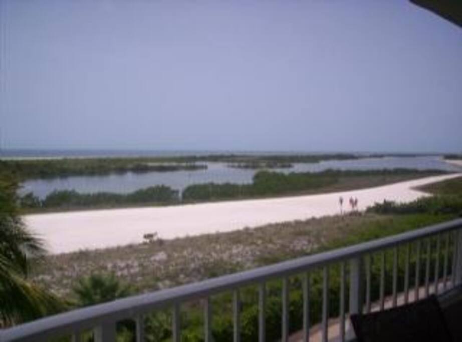 Beach view from balcony