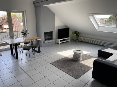 Beautiful loft with fireplace