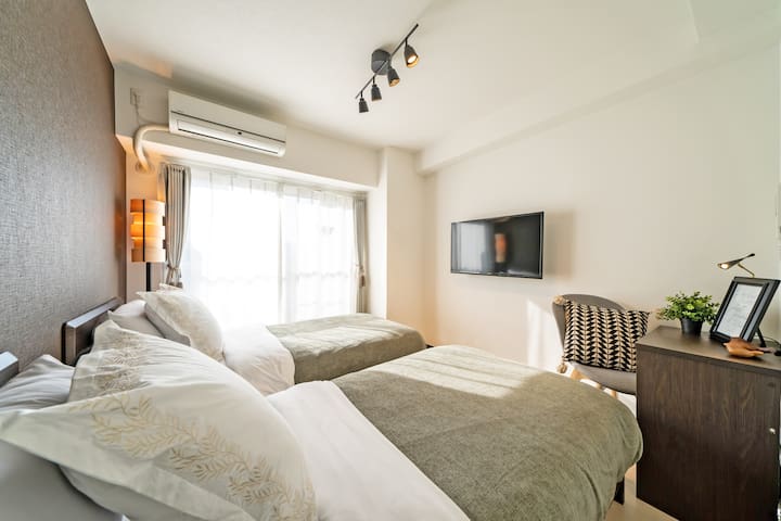 [Grandouce Namba-Higashi]☆Near Dotonbori/2beds