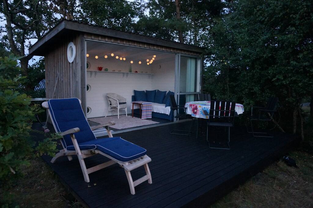 The small house with stunning view over the sea. Two beds are available here and can be used during spring, summer and autumn.