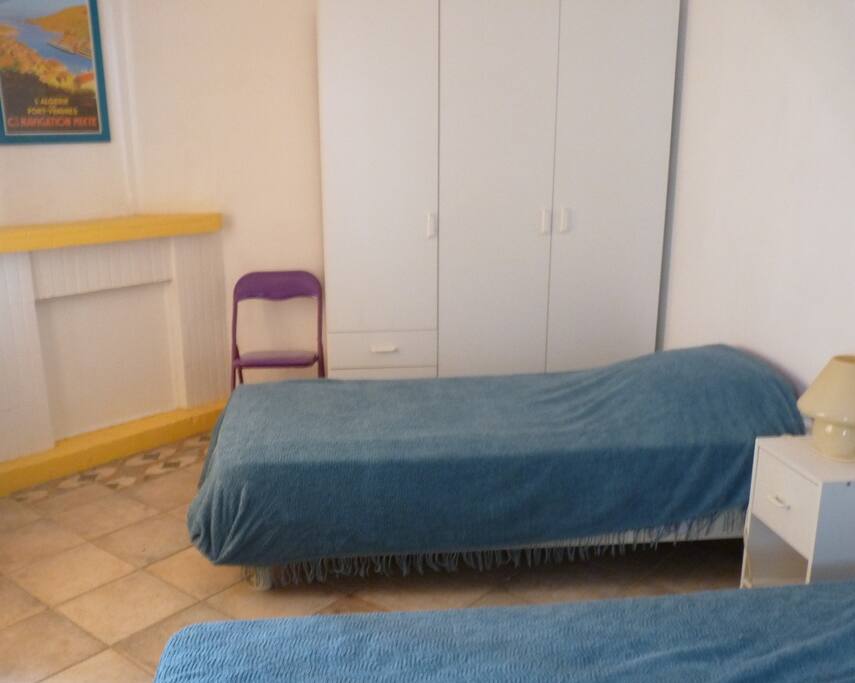 chambre 2 lits en 90