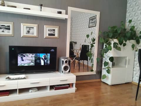 Small cozy apartment
2 rooms .