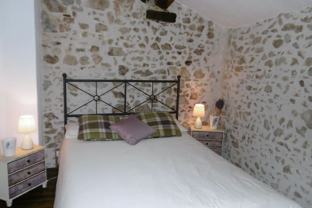 Double bed in family bedroom