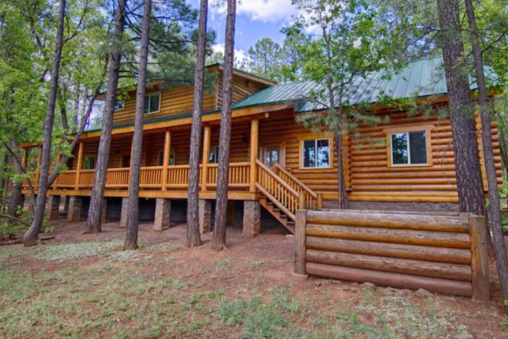 Rear yard and covered deck