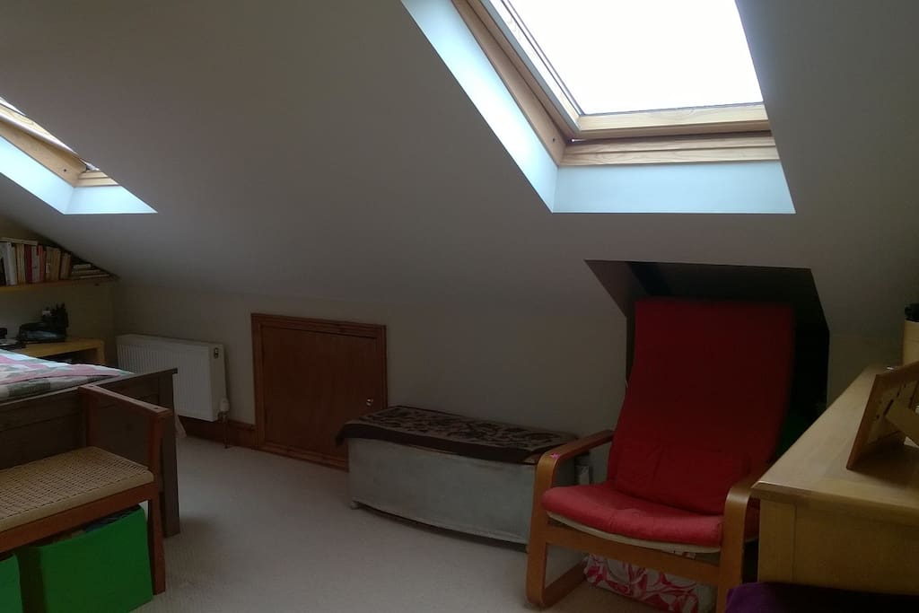 Velux windows give natural light.