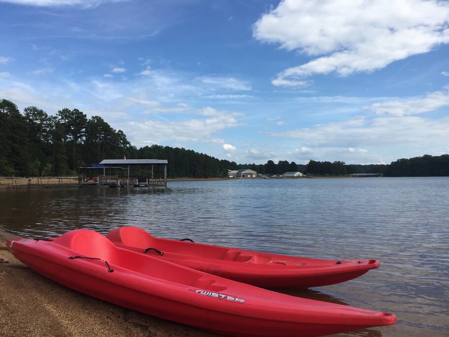 Take a ride around the lake and tan in a sit-on-top kayak