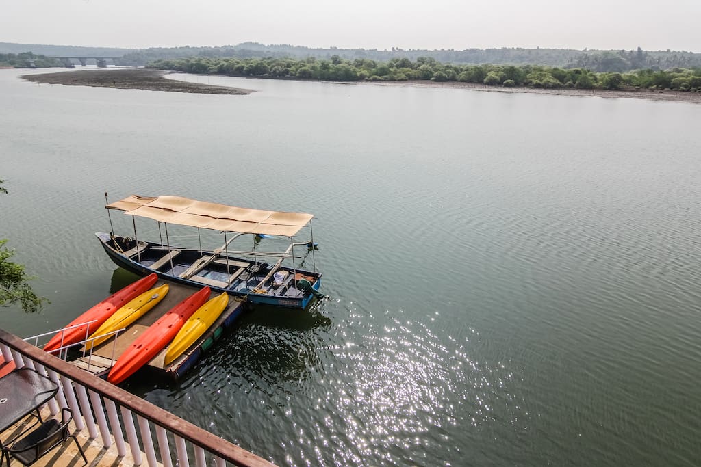 View from one of the balconies on the river