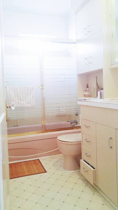 Full access to bathroom