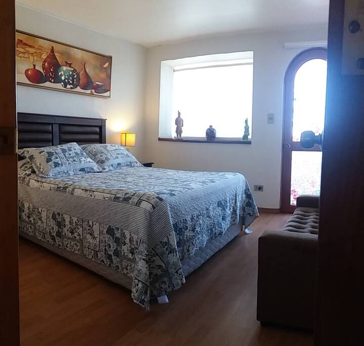 Dormitorio vista Piscina