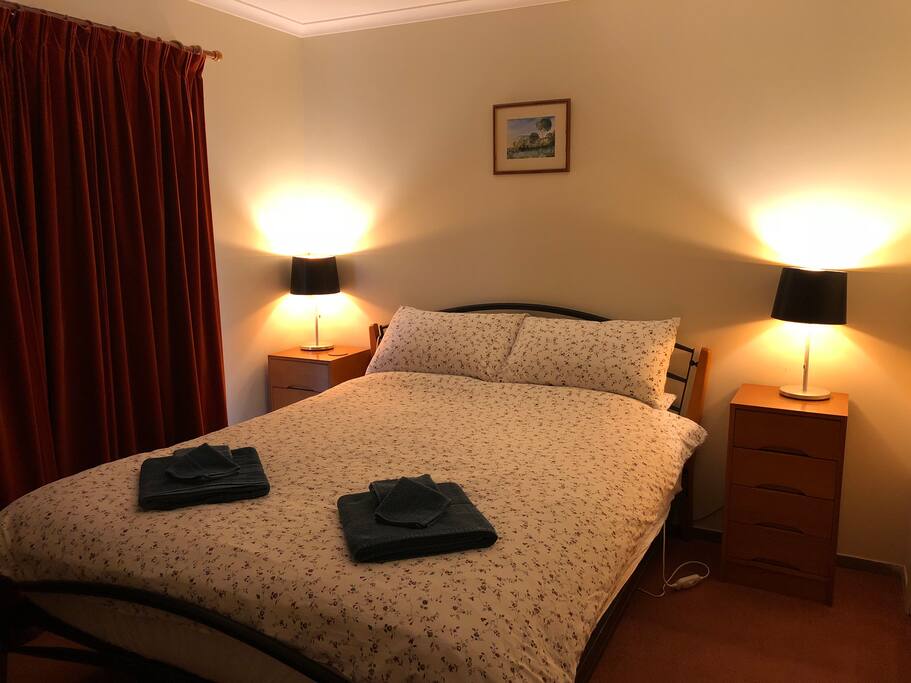 Cosy warm bed with an electric blanket, for those cooler months in the Yarra Valley.