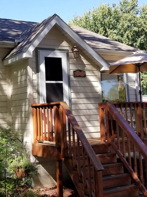 Front entrance and deck