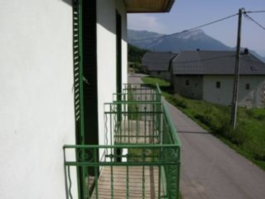 Looking down the valley from the house