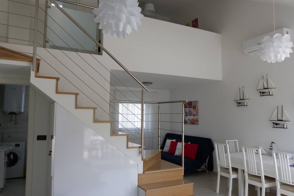 living room no1 and dining area, stair to second floor