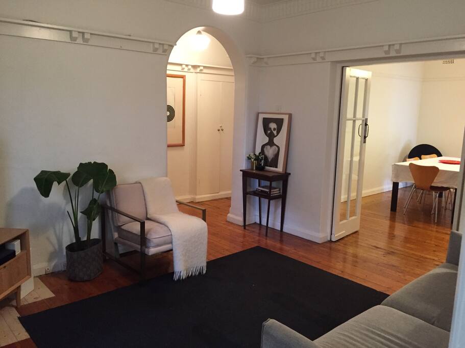 Living and dining area.
