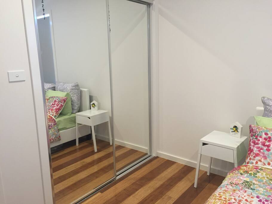 Specious robe for storage and full length mirror