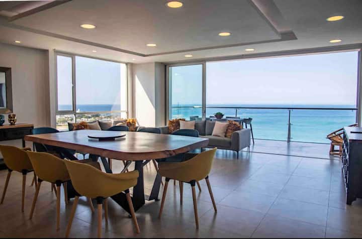 Modern oceanfront apartment
