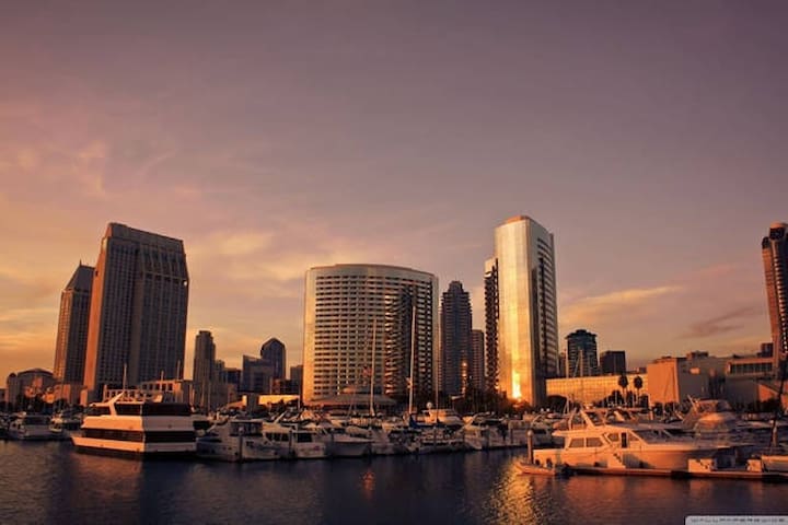 Perfect view of Downtown SD/Pool&Jacuzzi&Rooftop!!
