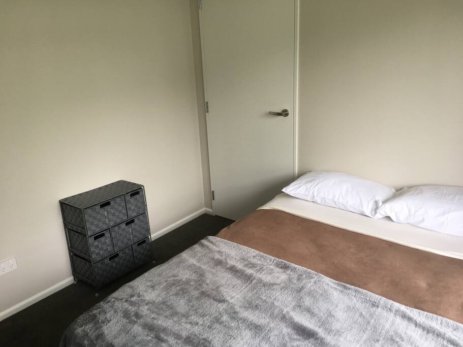 Private double room with cupboard and small drawers