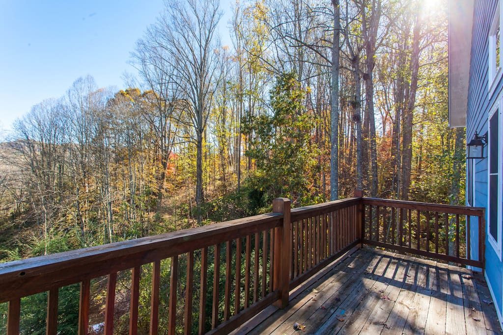 Take in gorgeous views from the 2nd floor balcony.