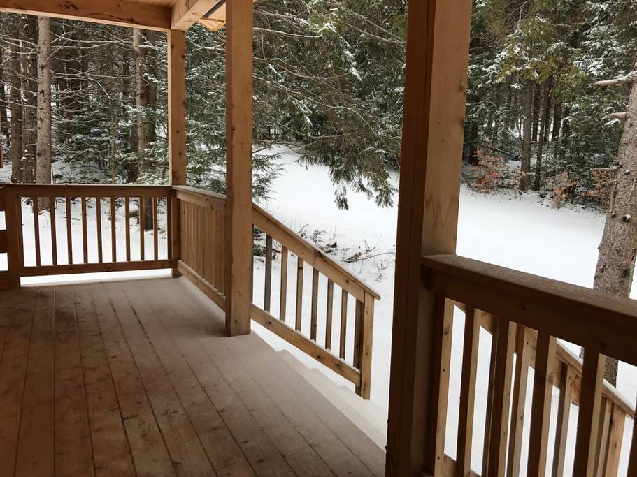 Back porch to the ski trail.