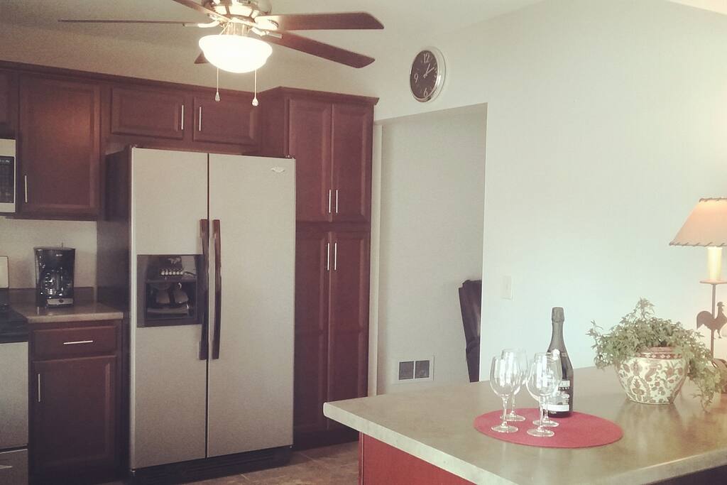 Modern and spacious kitchen, new appliances