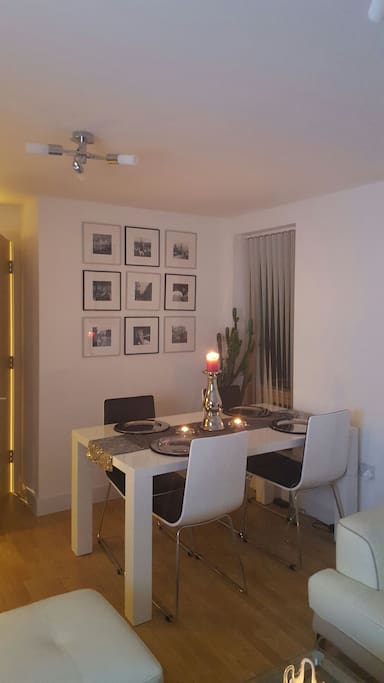 Dining table area.