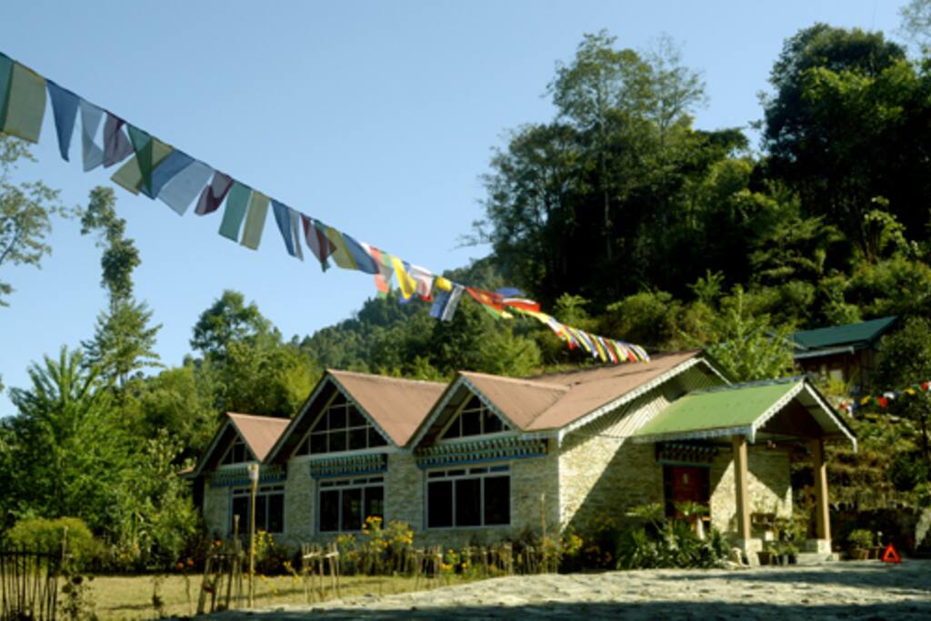 The front view of cottage