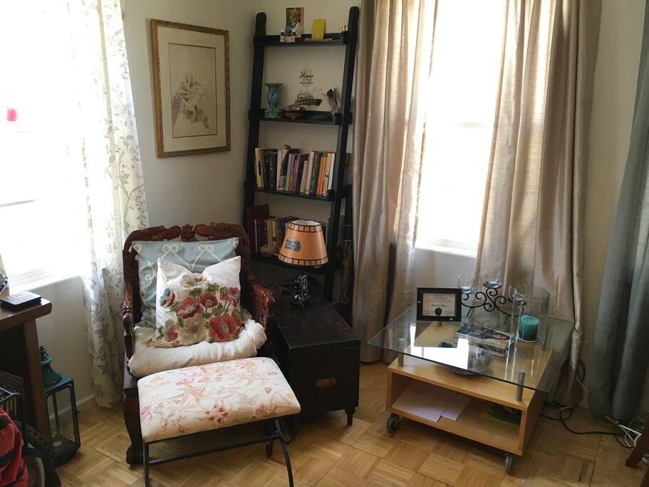 Sit quietly and read a book.
