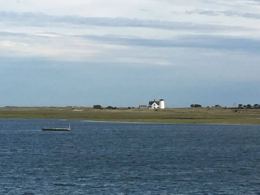 views of stage harbor light from the house