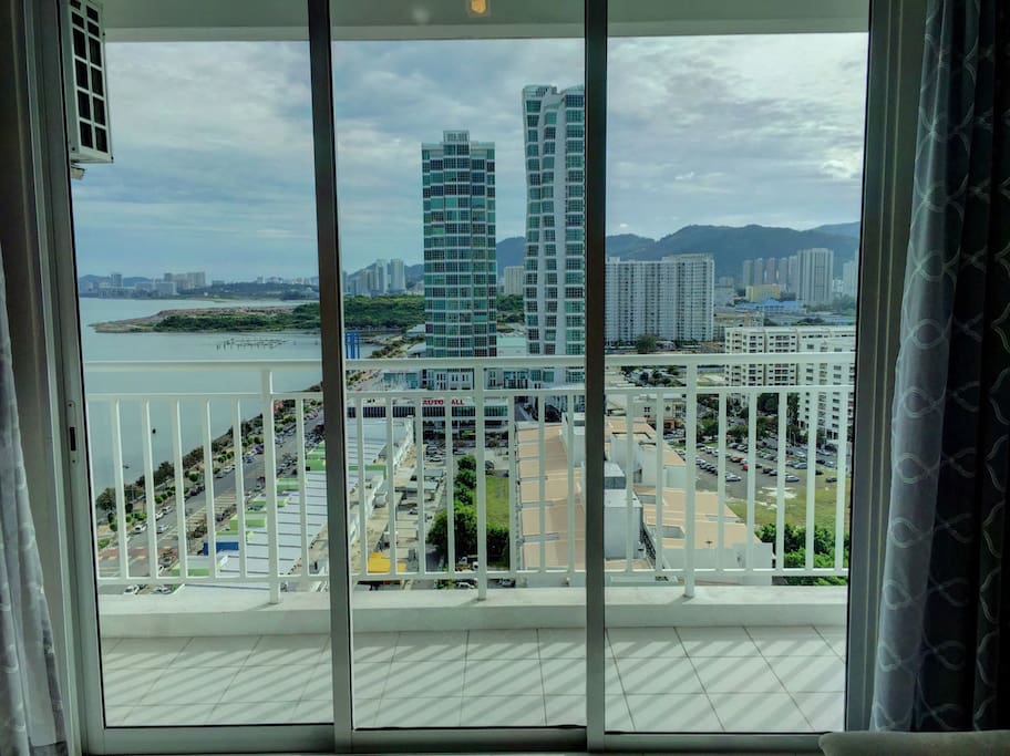 Automall city view from the living room!