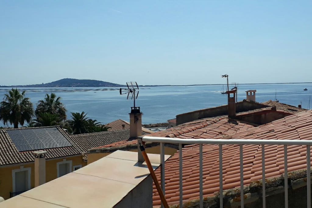 Sète et l'étang de Thau