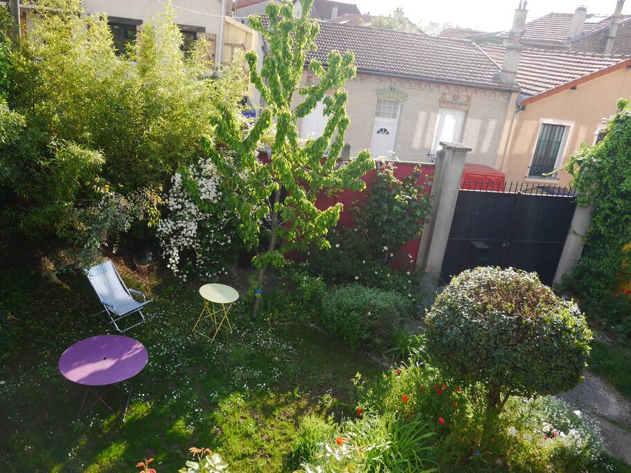vue du jardin de haut