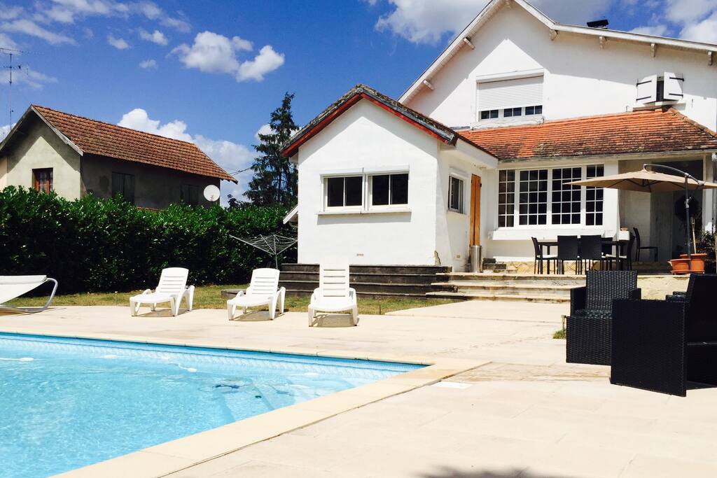 grande terrasse, table & salon de jardin