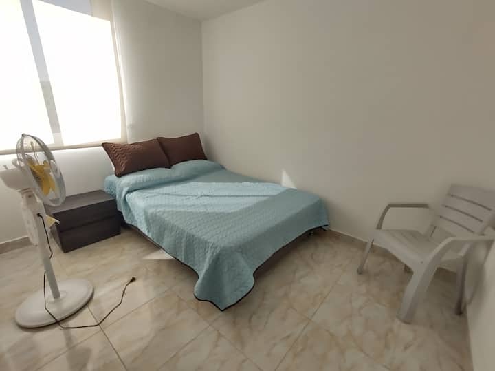 Second bedroom with double bed