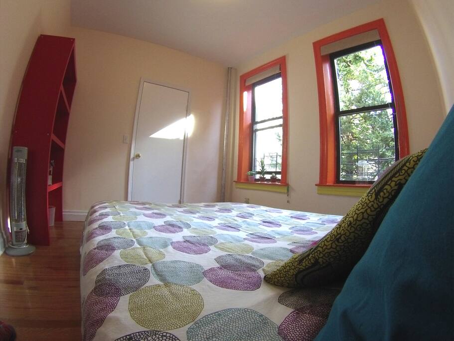 Your bedroom with a comfortable queen size bed