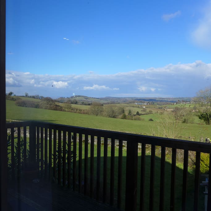View from Ruardean studio's balcony
