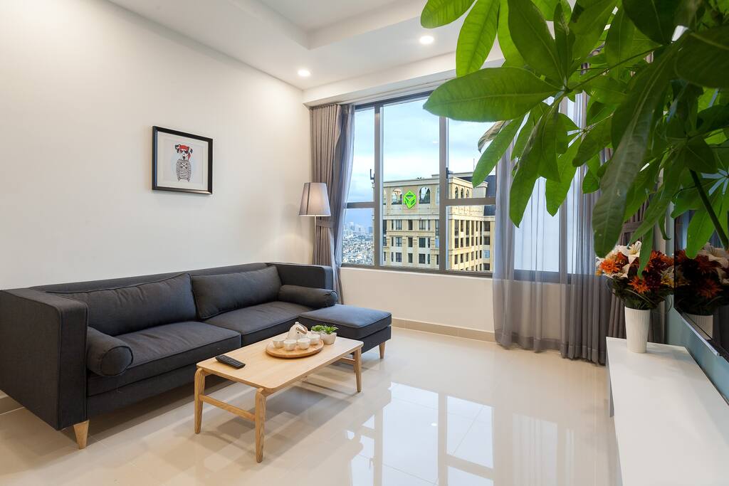Living room with stunning view!