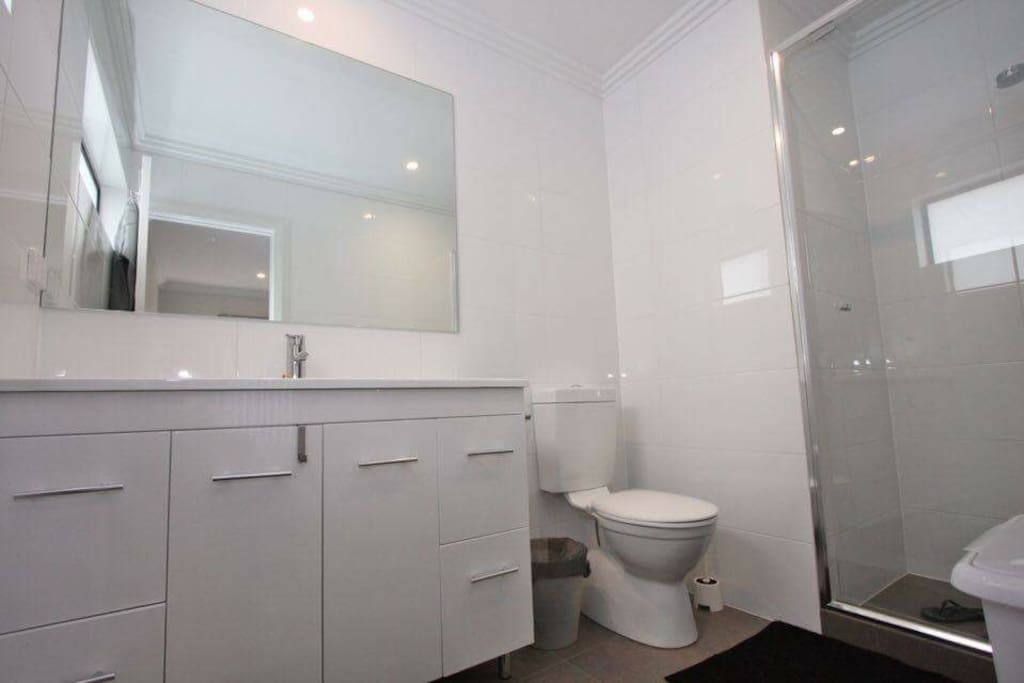 Bathroom/ensuite with towel warmer