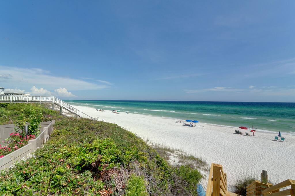 Our private beach is never crowded!