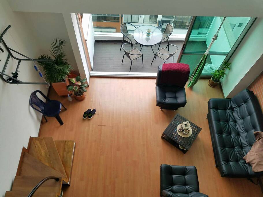 View from the balcony loft upstairs