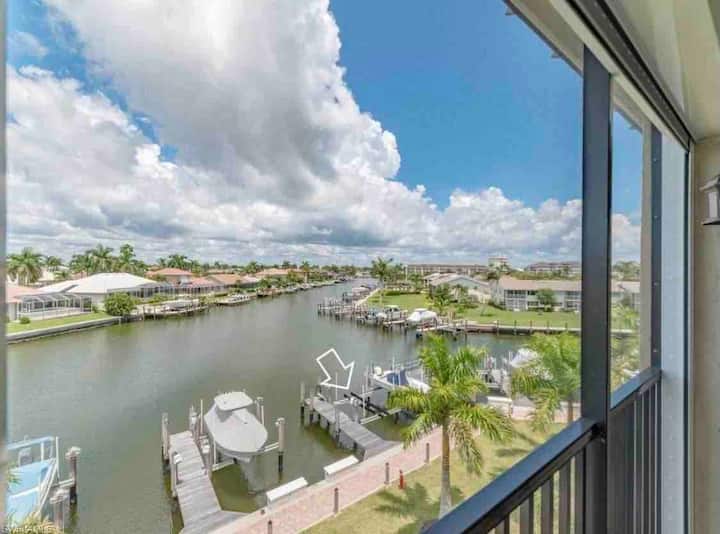 2bd/2ba With Canal View, Boat Dock, Walk To Beach - 馬可島