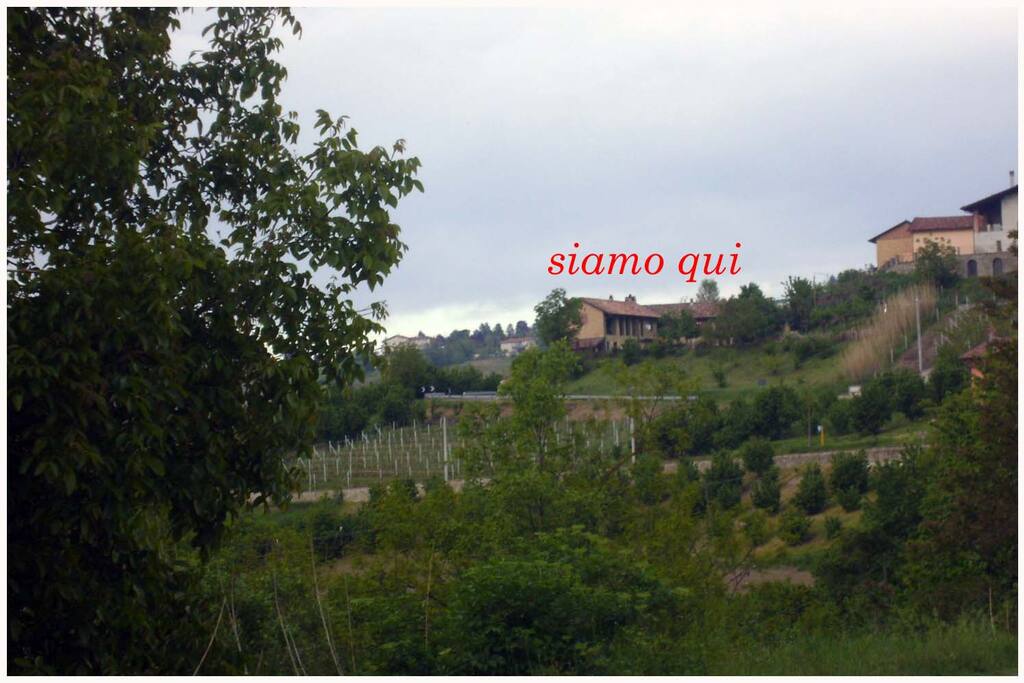 vista casa se arrivate da Grinzane Cavour