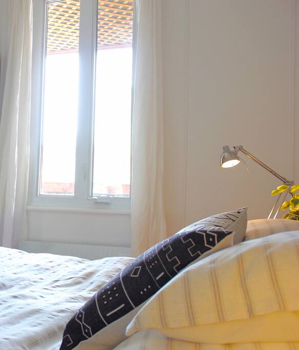 Huge window with plenty of light with beautiful view