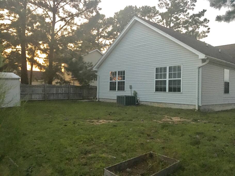 Large, fenced backyard that you have access to.