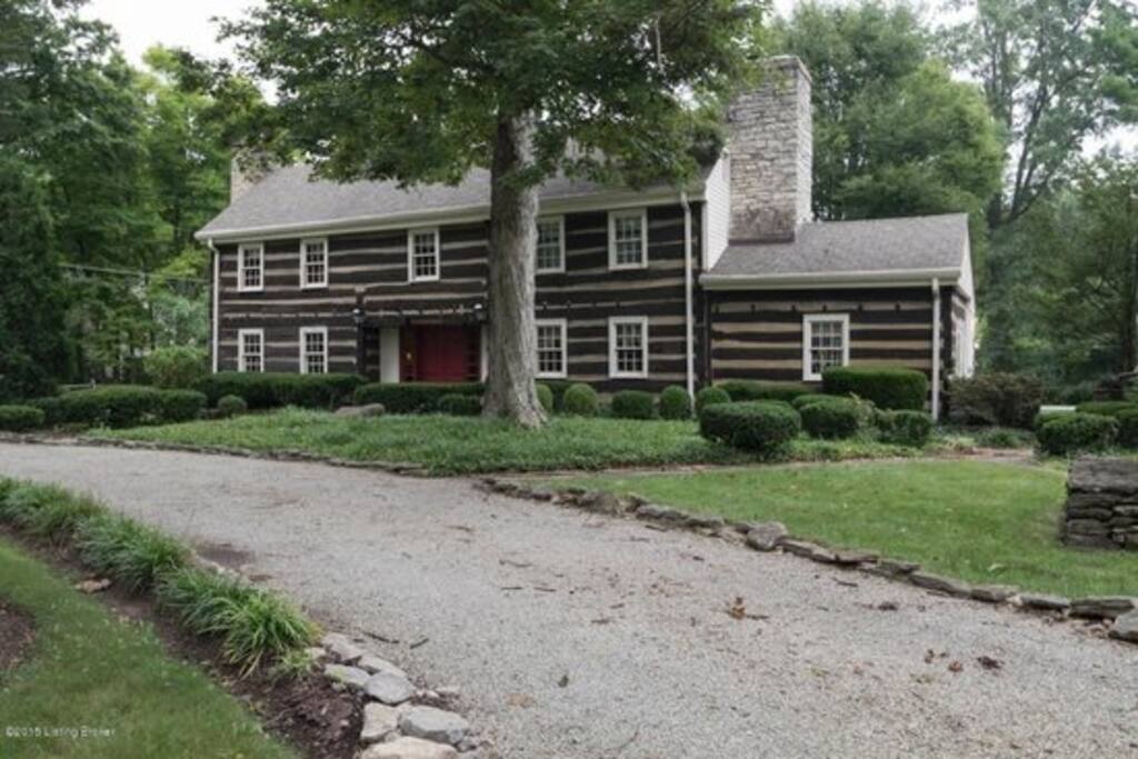 Our Old Kentucky Home! 250 Year old Log Cabin Home situated in the historic town of Anchorage, Ky. Part of Greater Louisville.