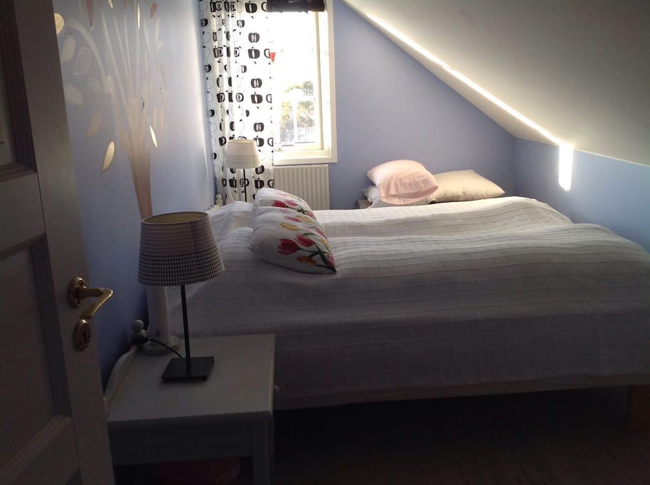 Bedroom with a double bed